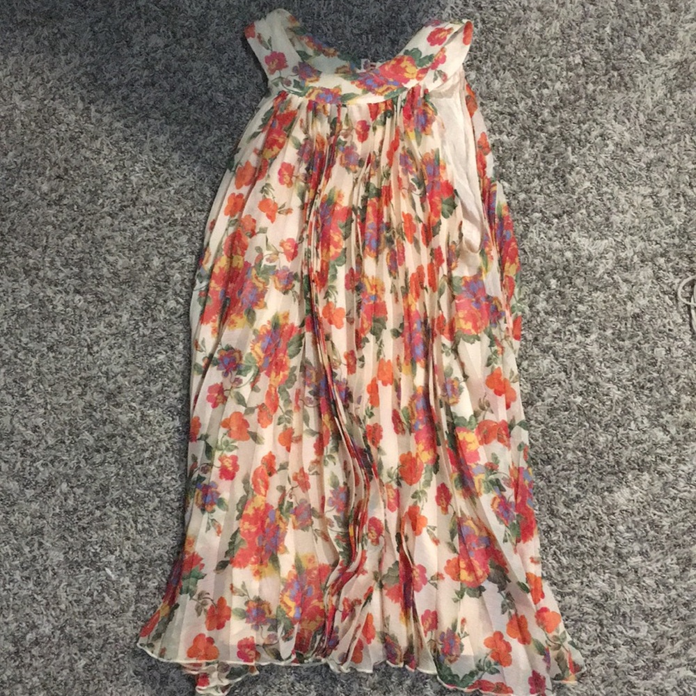 FLORAL FREE PEOPLE HIGH NECK MINI DRESS